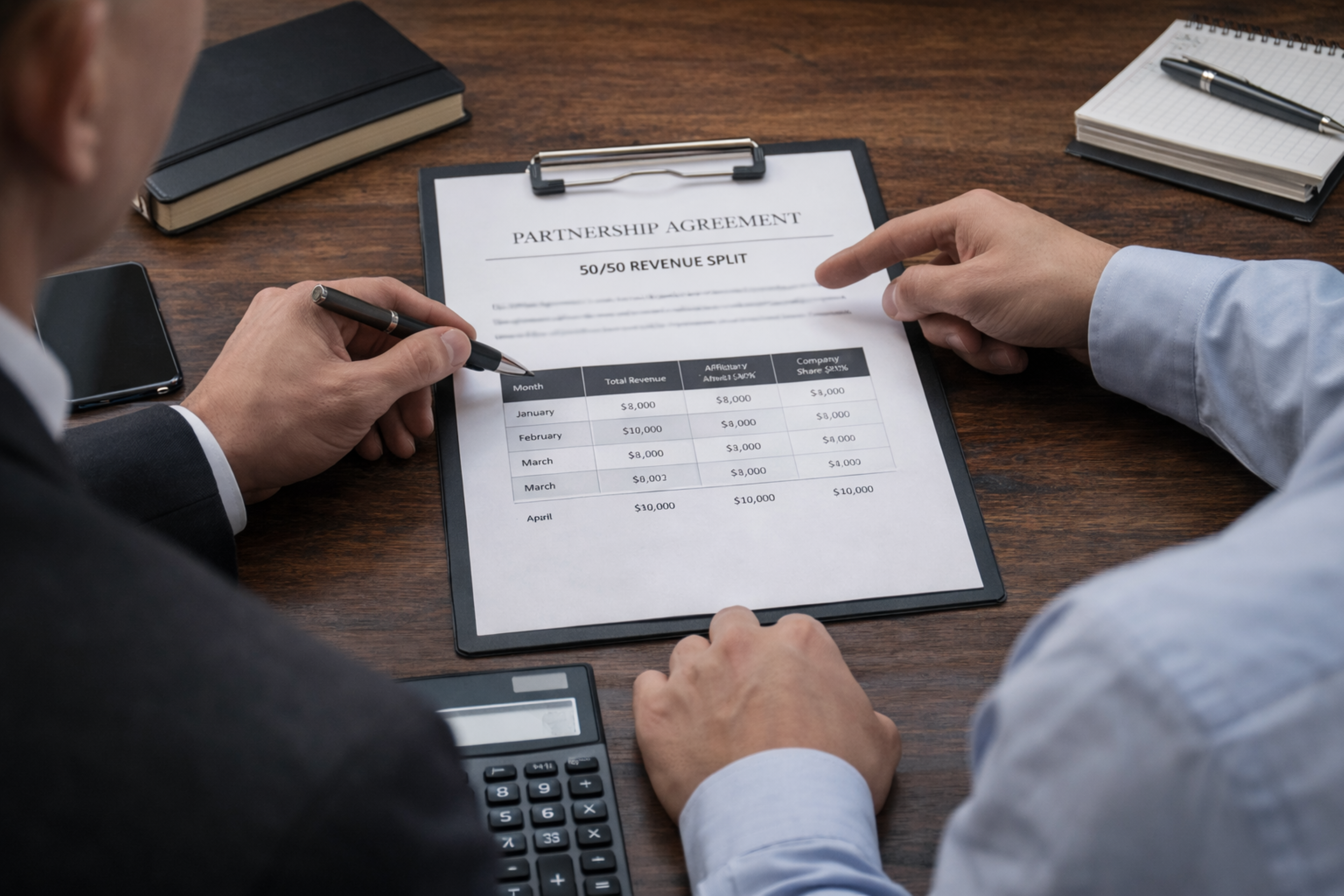Affiliate partnership agreement